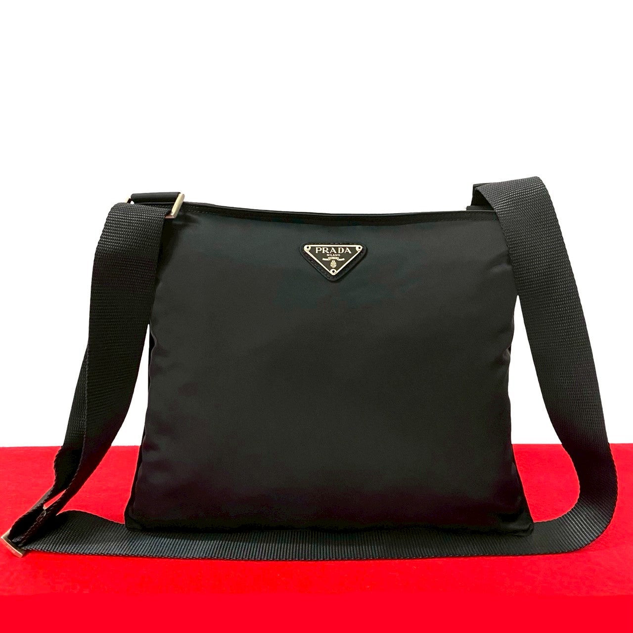 PRADA Shoulder Bag Nylon black
