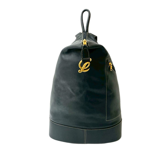LOEWE Backpack leather Navy Anton