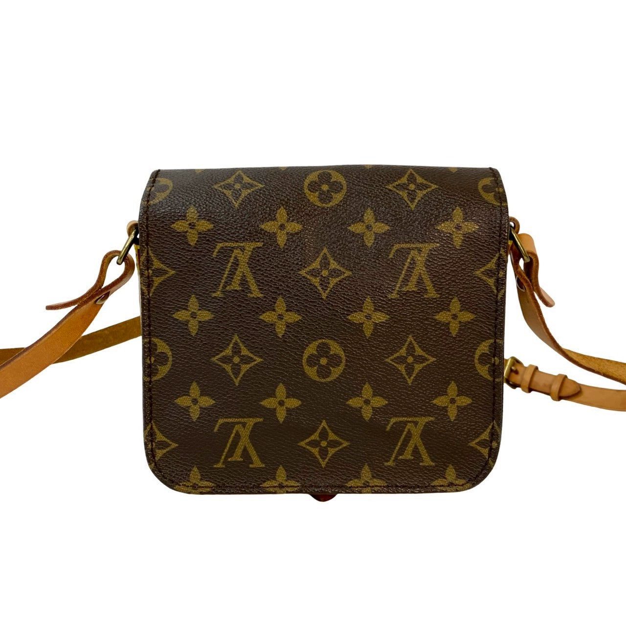LOUIS VUITTON Shoulder Bag PVC Brown Monogram Cartouchiere