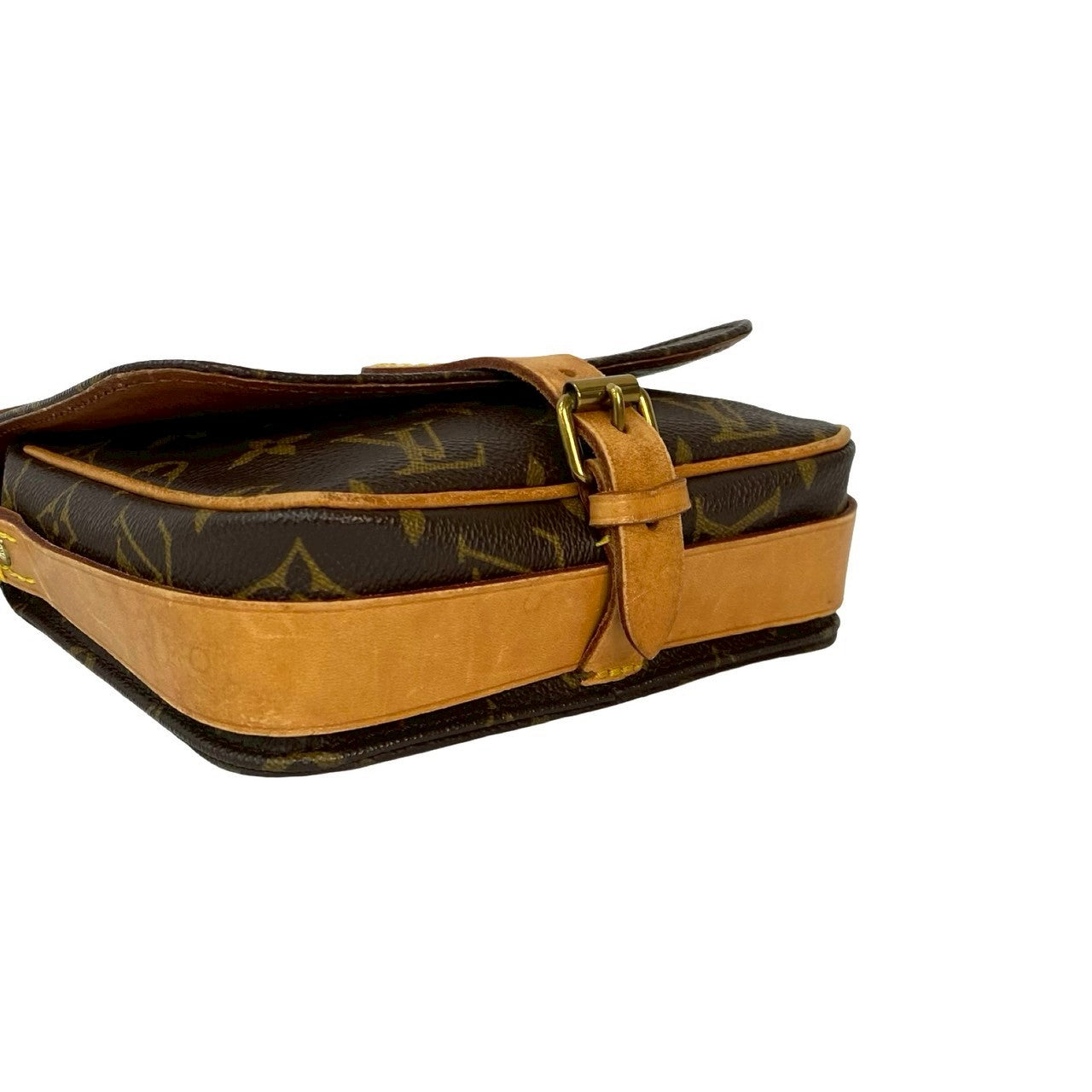 LOUIS VUITTON Shoulder Bag PVC Brown Monogram Cartouchiere