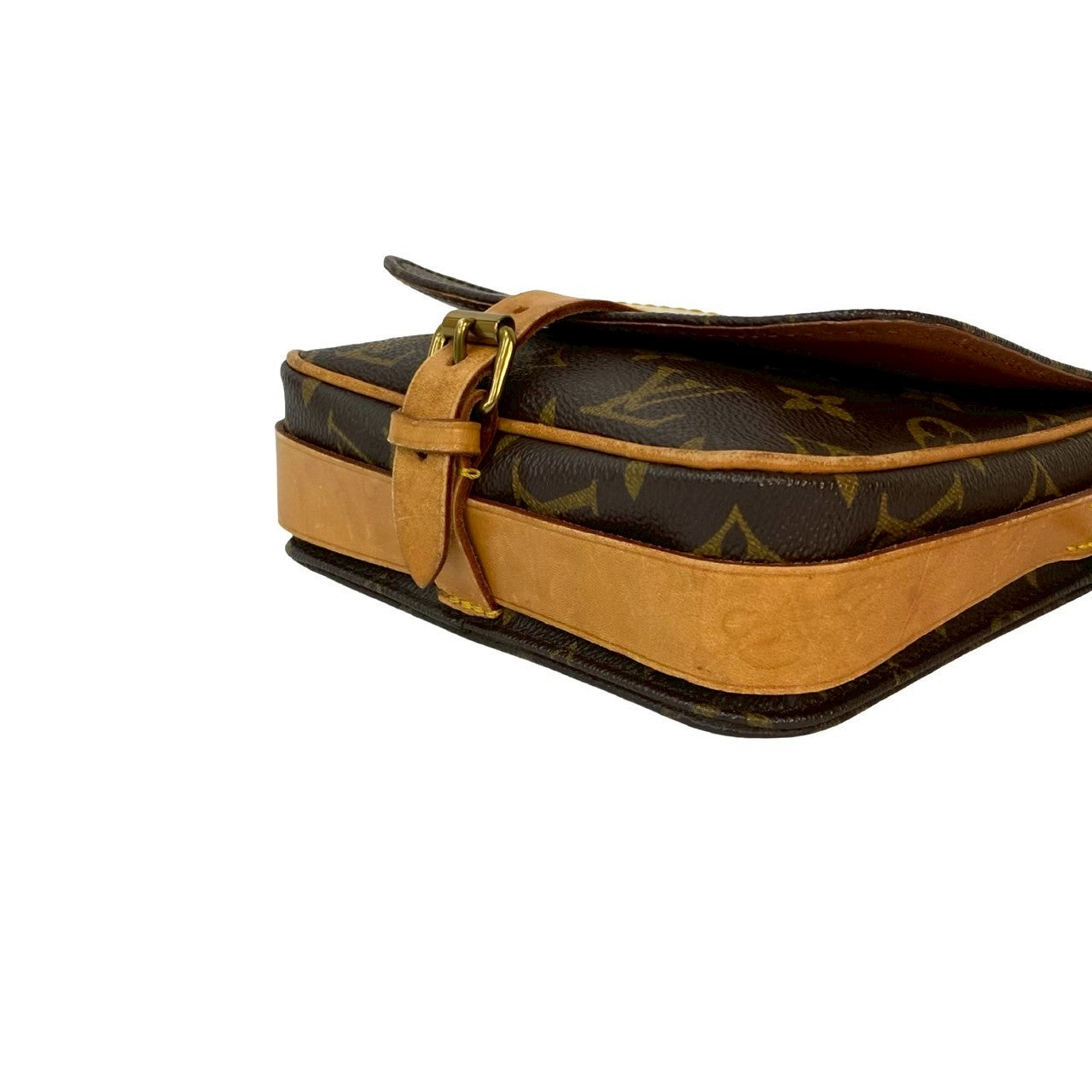 LOUIS VUITTON Shoulder Bag PVC Brown Monogram Cartouchiere