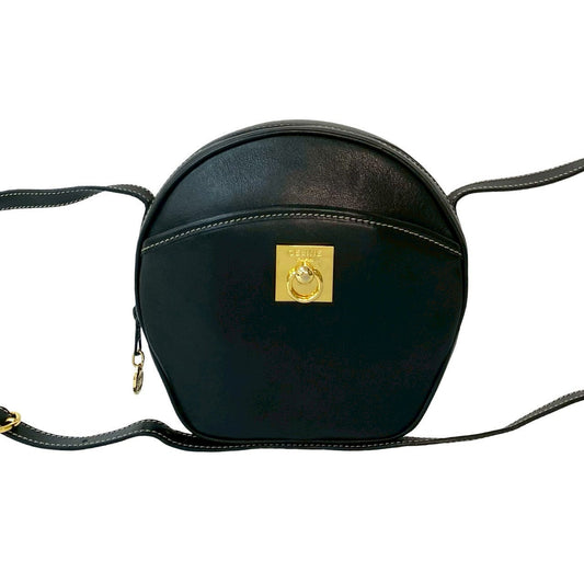 CELINE Shoulder Bag leather black