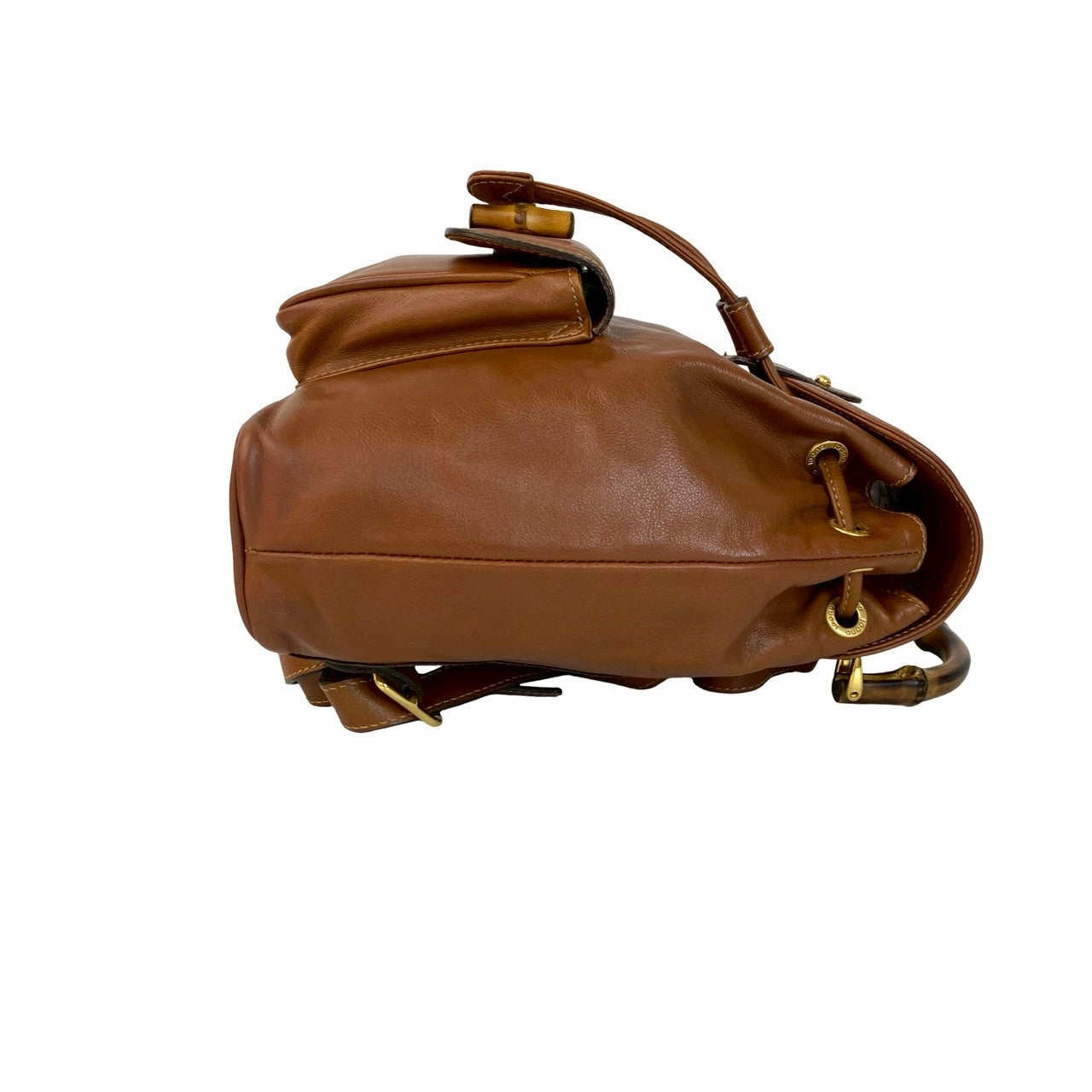 GUCCI Backpack leather Brown Bamboo