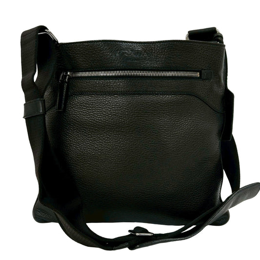 PRADA Shoulder Bag leather black