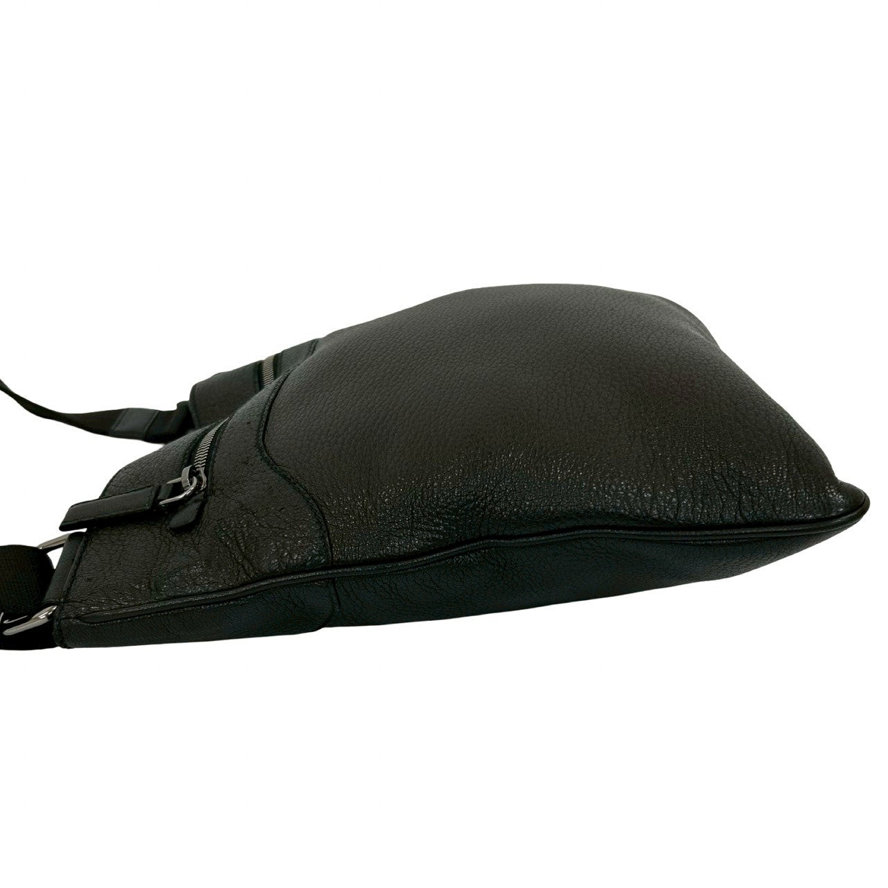 PRADA Shoulder Bag leather black