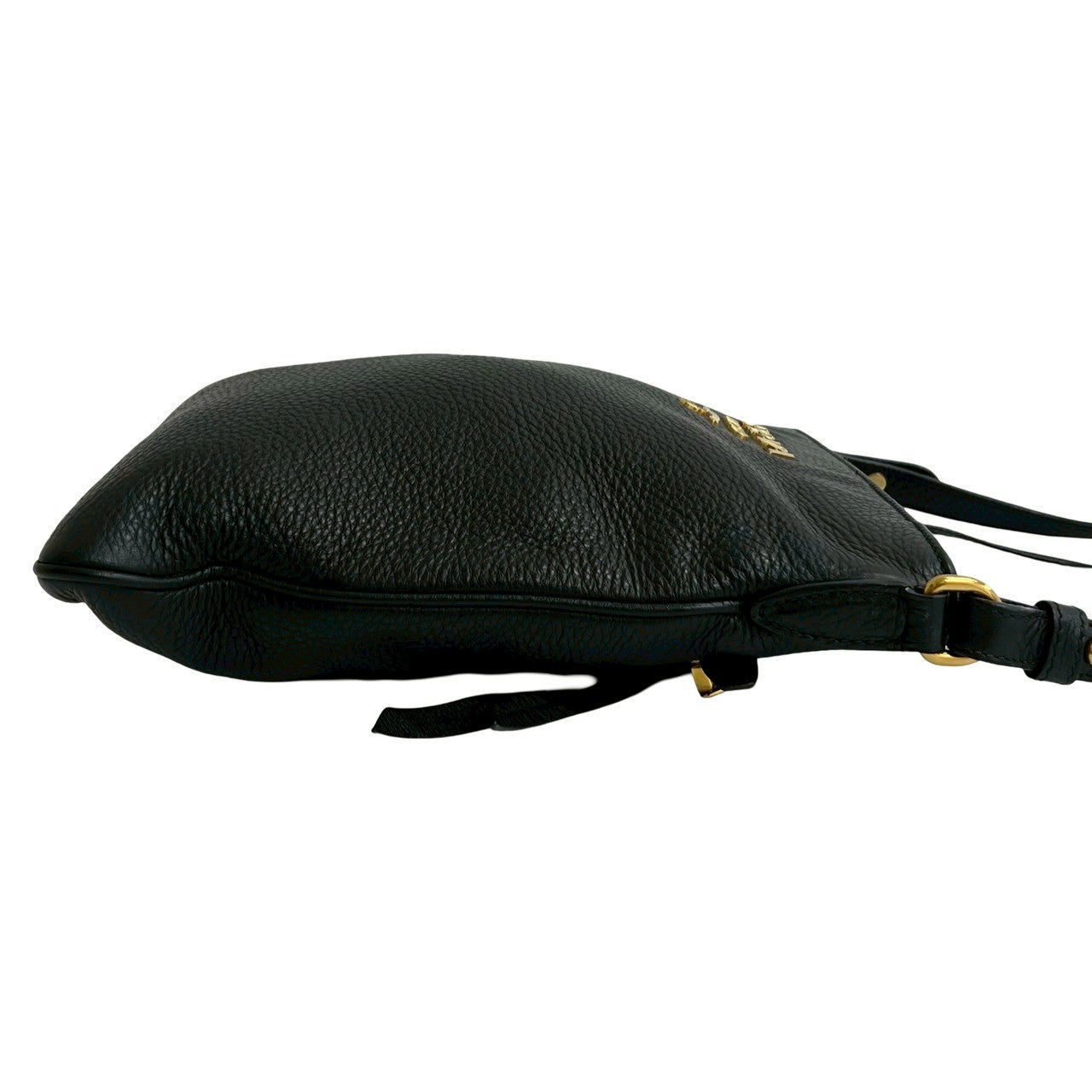 PRADA Shoulder Bag leather black