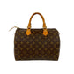LOUIS VUITTON Handbag leather Brown Monogram Speedy 30