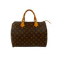 LOUIS VUITTON Handbag leather Brown Monogram Speedy 30