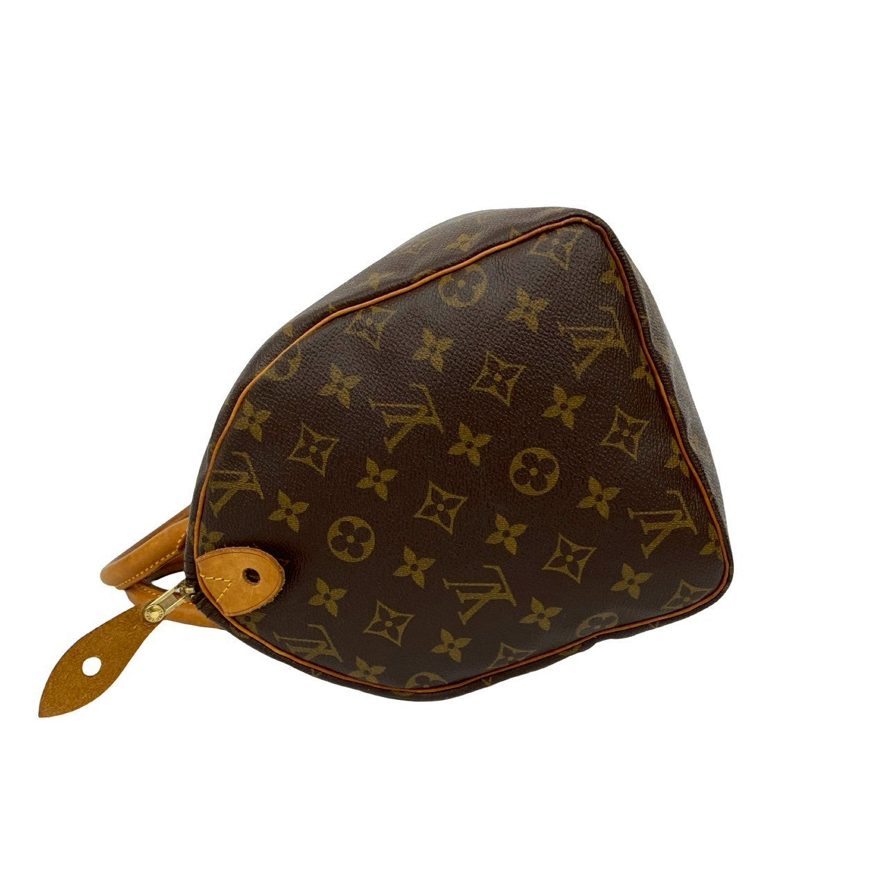 LOUIS VUITTON Handbag leather Brown Monogram Speedy 30
