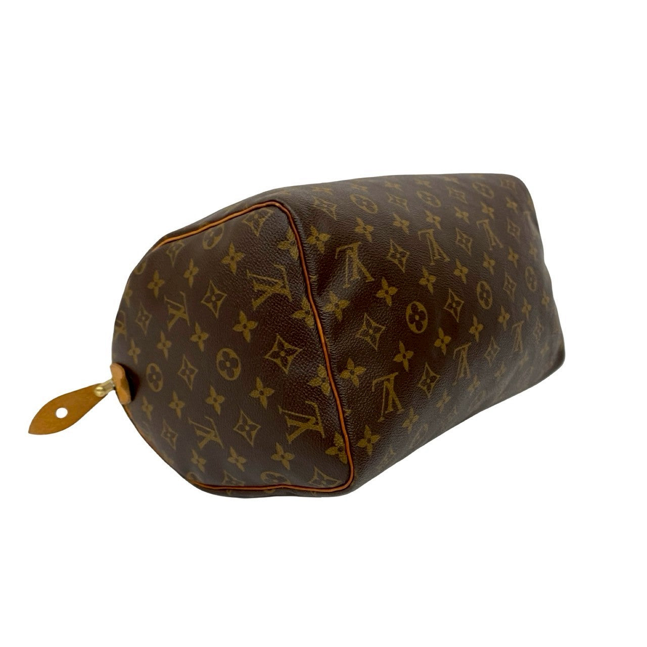 LOUIS VUITTON Handbag leather Brown Monogram Speedy 30