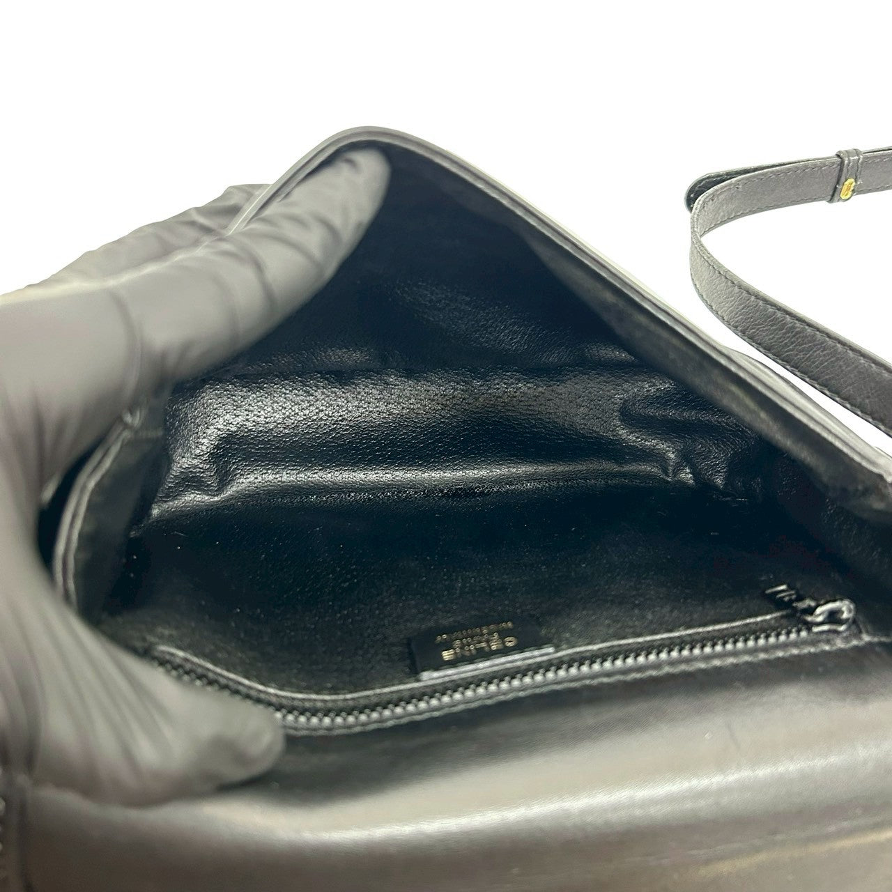 CELINE Shoulder Bag leather black