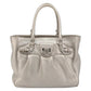 Salvatore Ferragamo Hand Bag Leather Silver