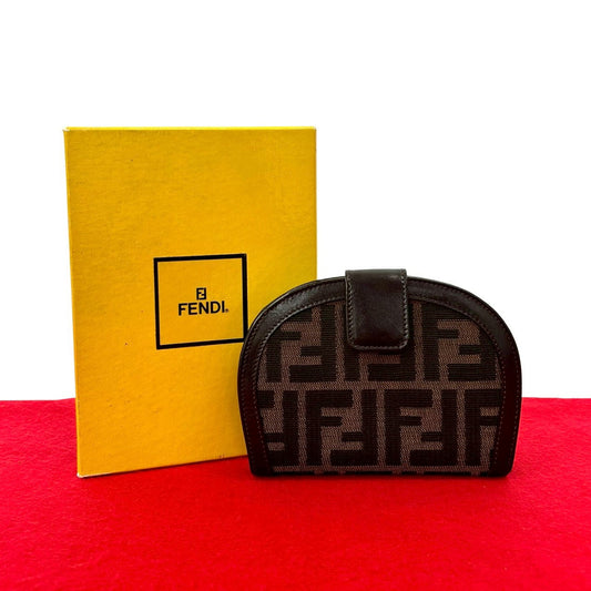 FENDI Bifold Wallet canvas Brown