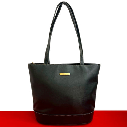 BURBERRY Tote Bag leather black