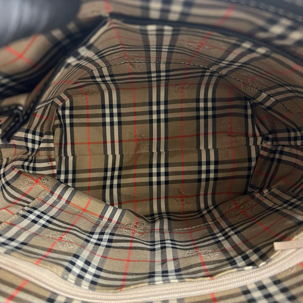 BURBERRY Tote Bag leather black