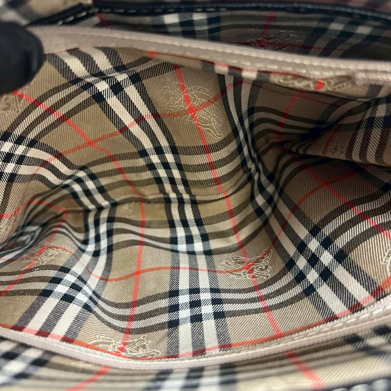 BURBERRY Tote Bag leather black