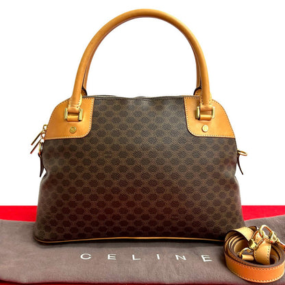 CELINE Shoulder Bag leather Brown