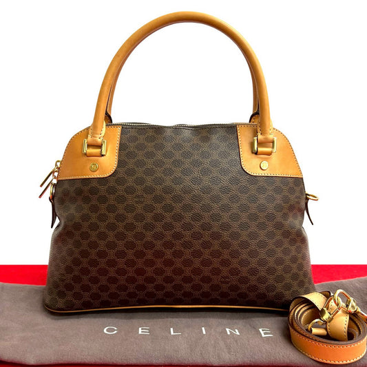 CELINE Shoulder Bag leather Brown