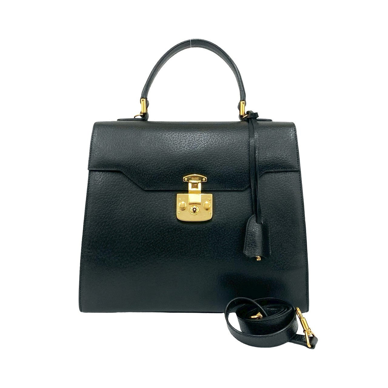GUCCI Shoulder Bag leather black