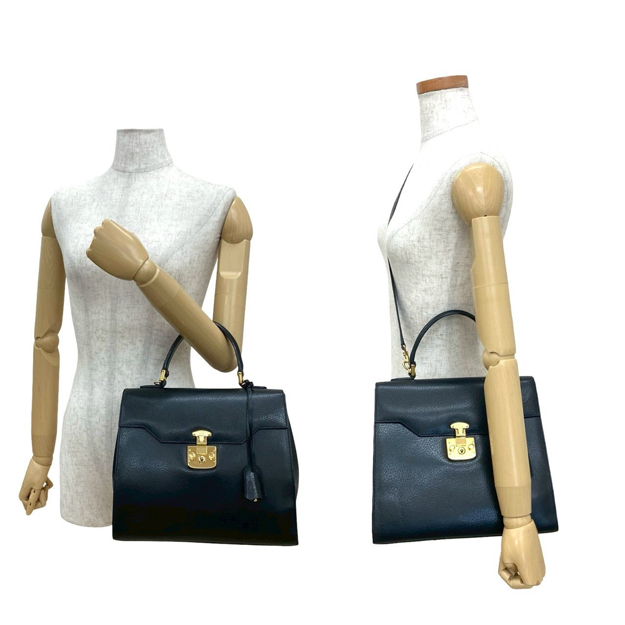 GUCCI Shoulder Bag leather black