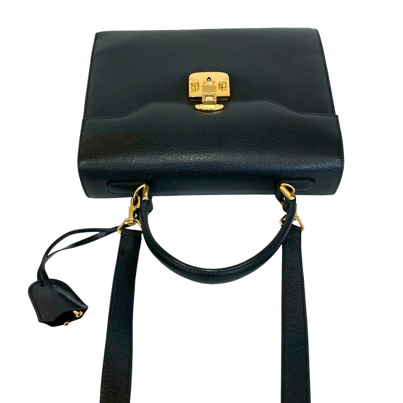 GUCCI Shoulder Bag leather black