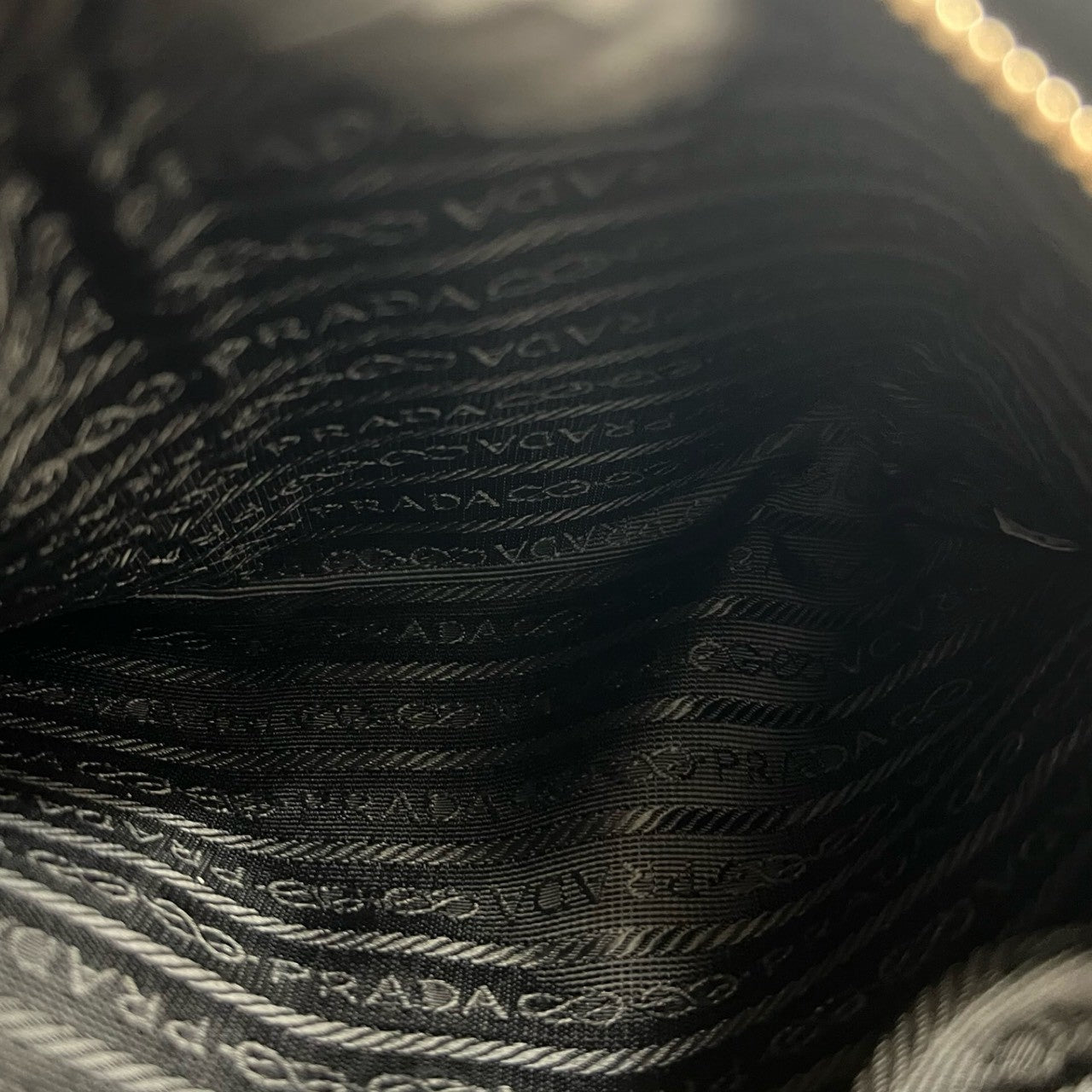 PRADA Shoulder Bag leather black