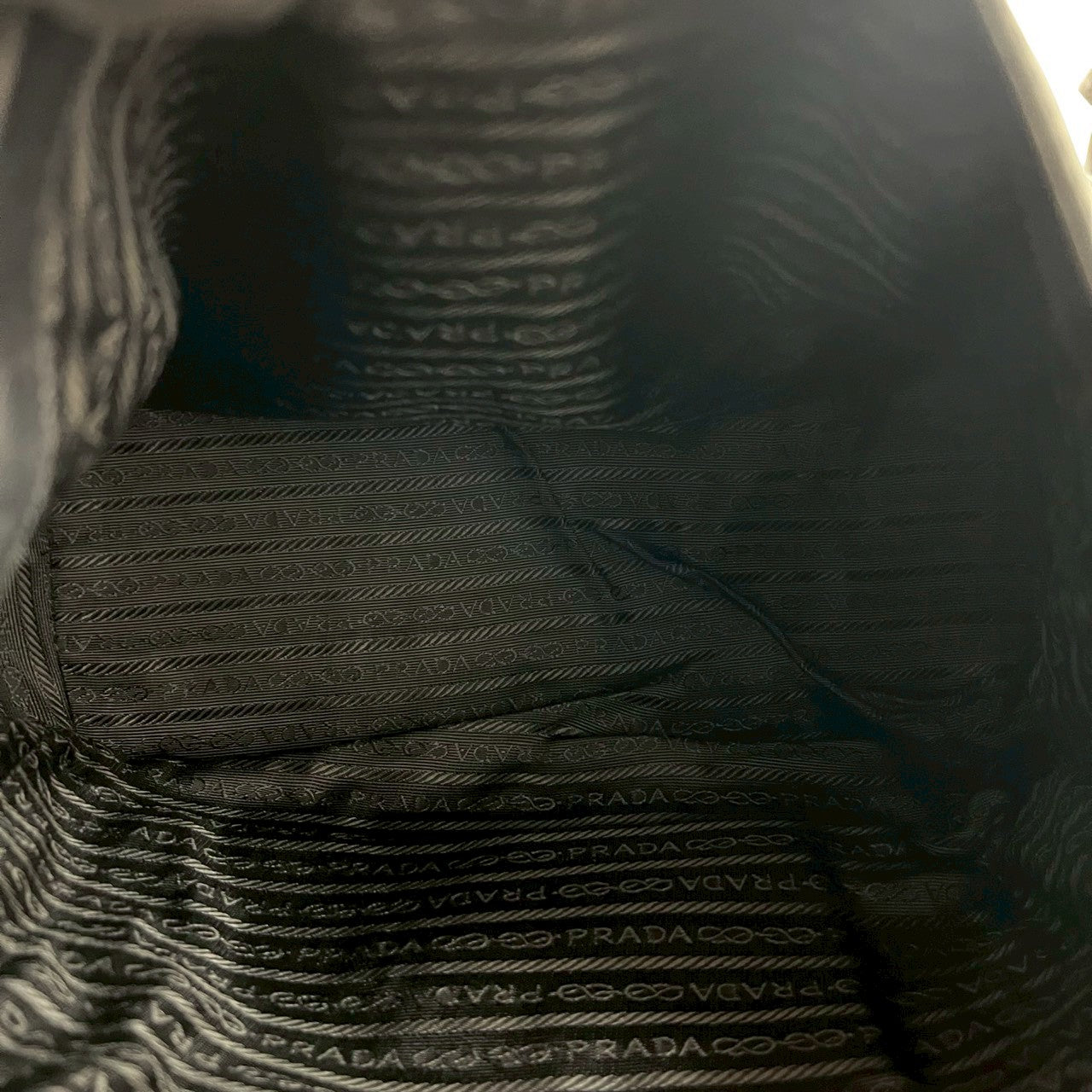 PRADA Shoulder Bag leather black