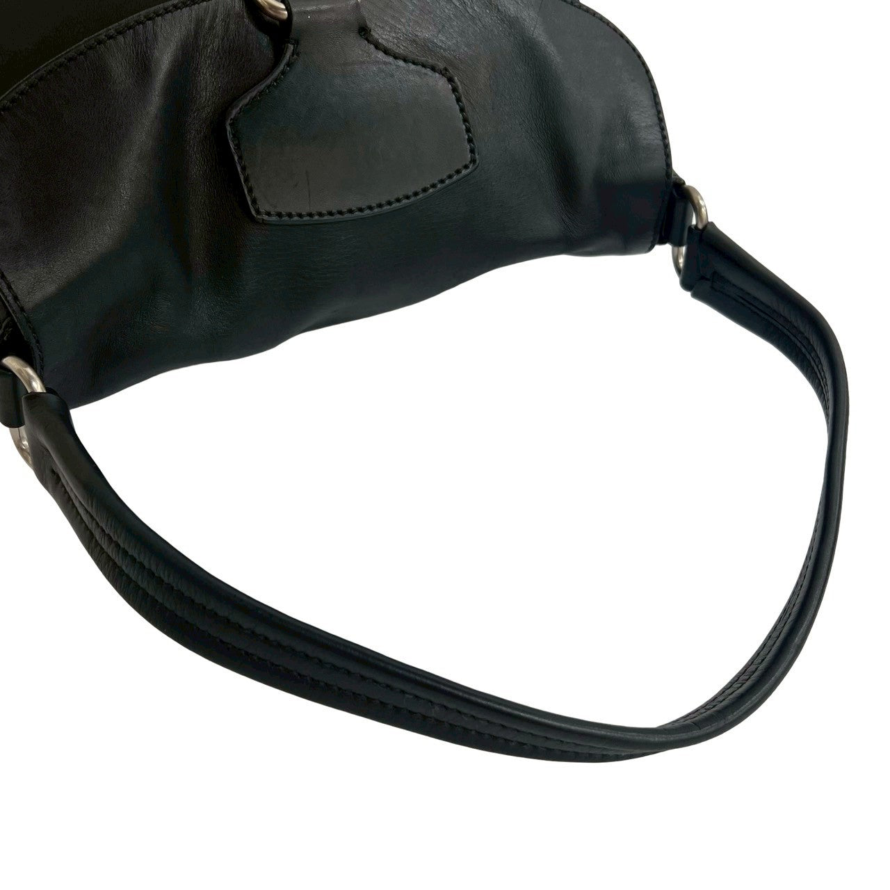 PRADA Shoulder Bag leather black