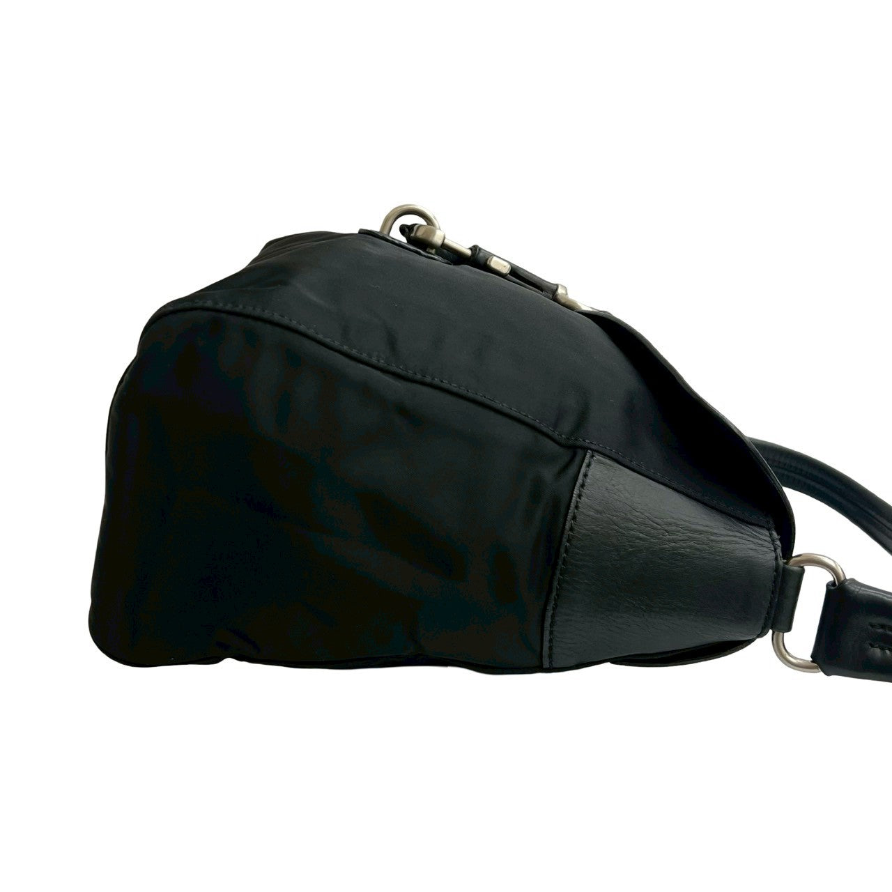 PRADA Shoulder Bag leather black