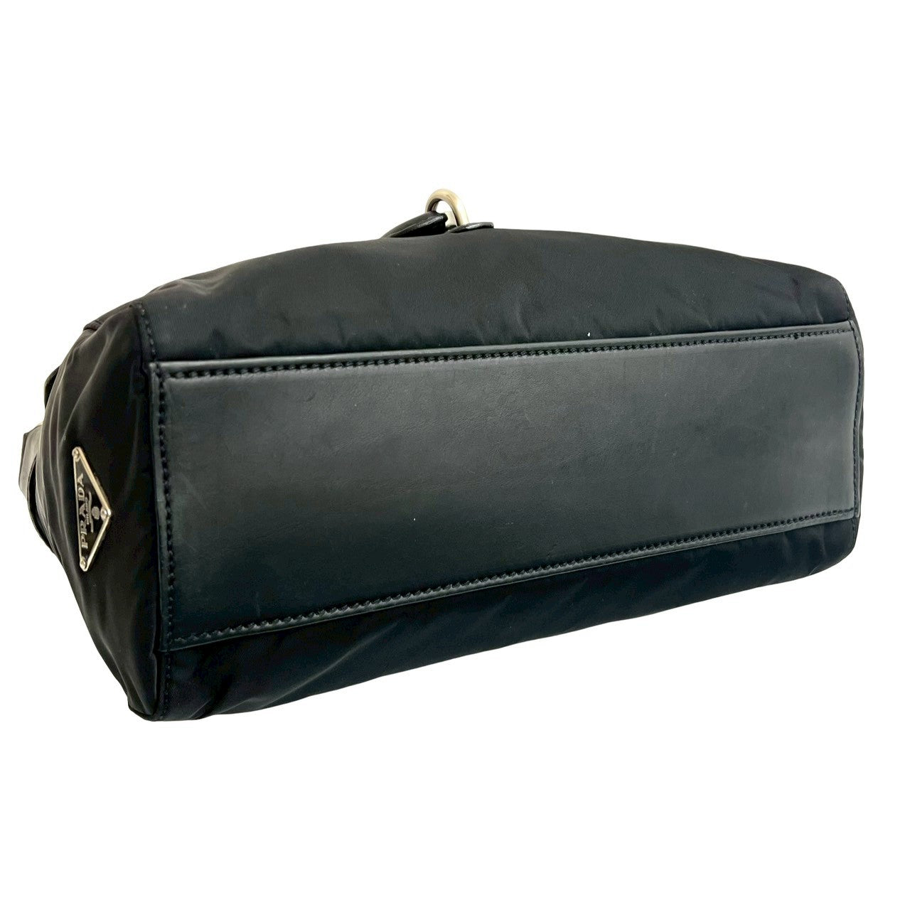 PRADA Shoulder Bag leather black