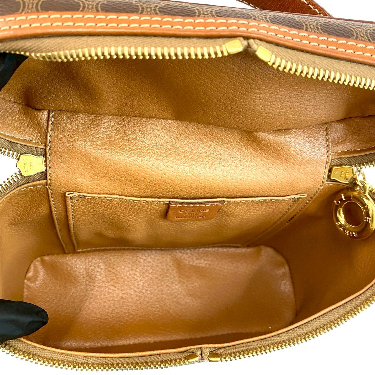 CELINE Shoulder Bag leather Brown