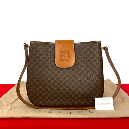 CELINE Shoulder Bag leather Brown