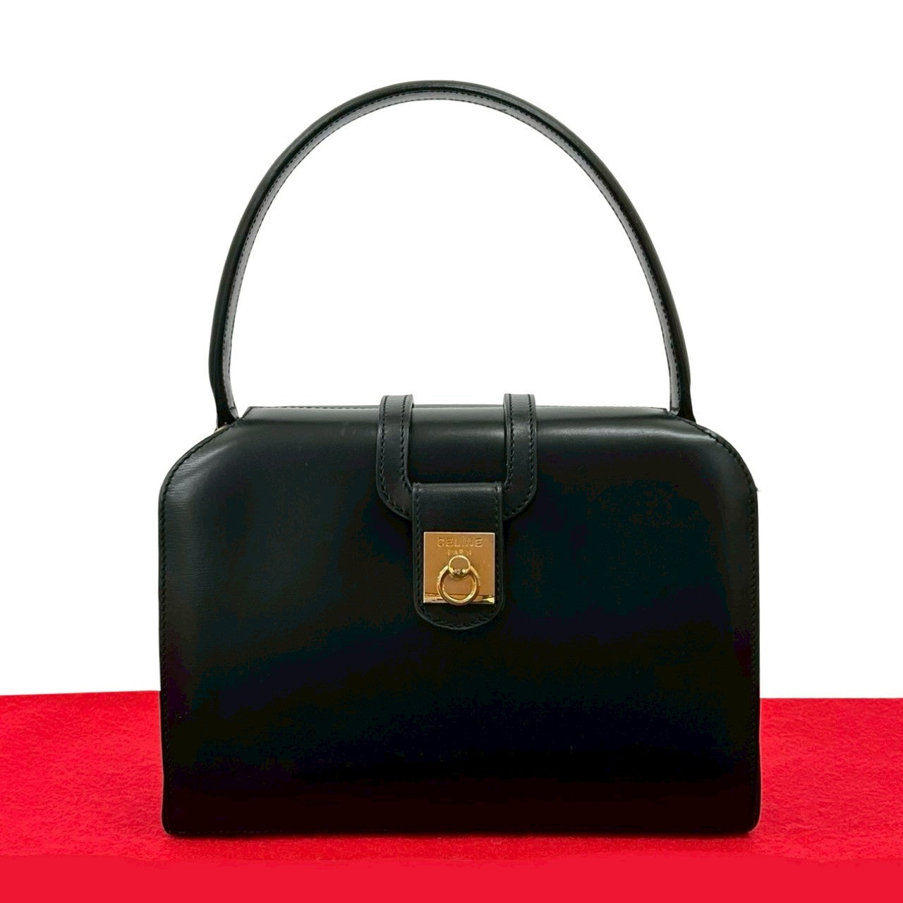 CELINE Handbag leather black