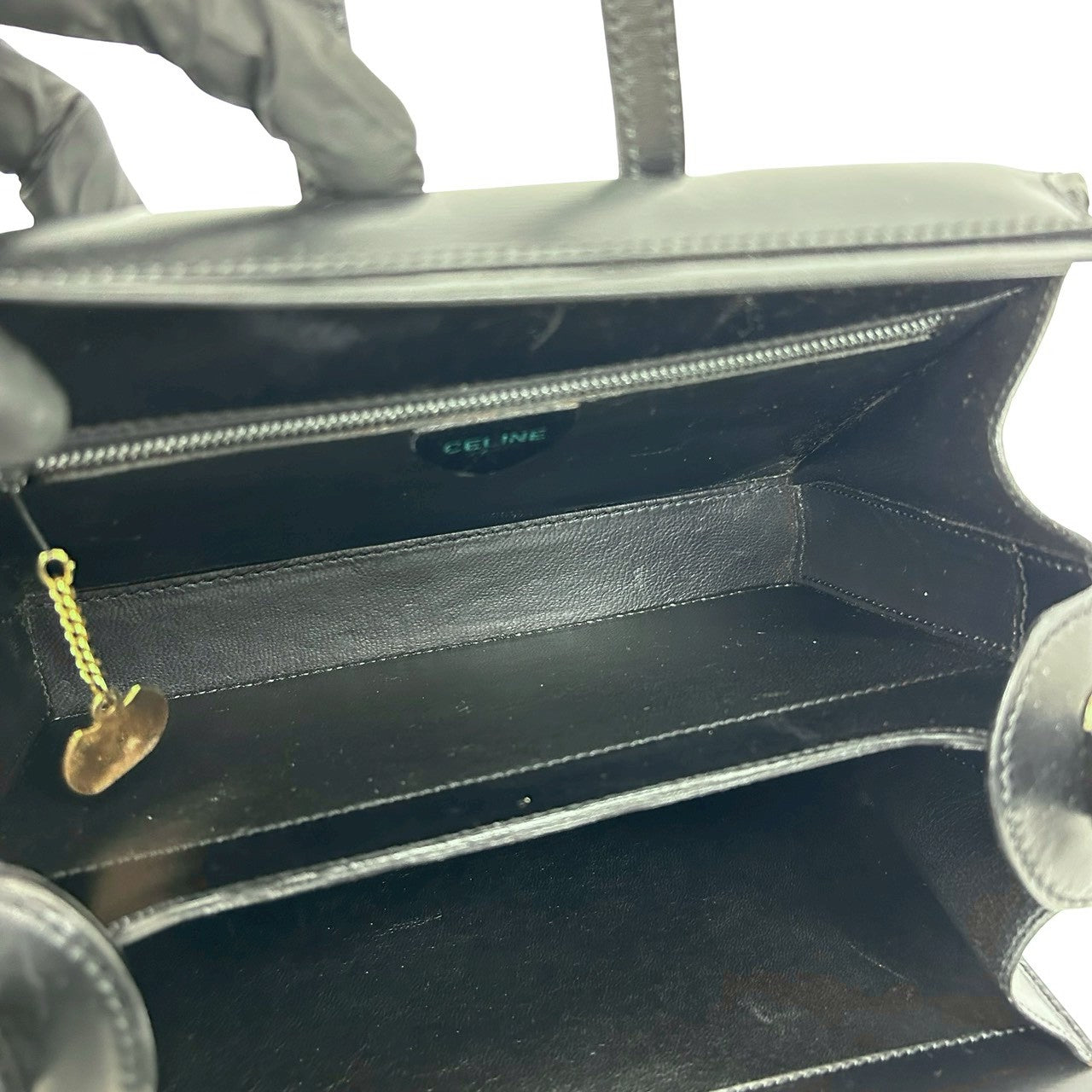 CELINE Handbag leather black