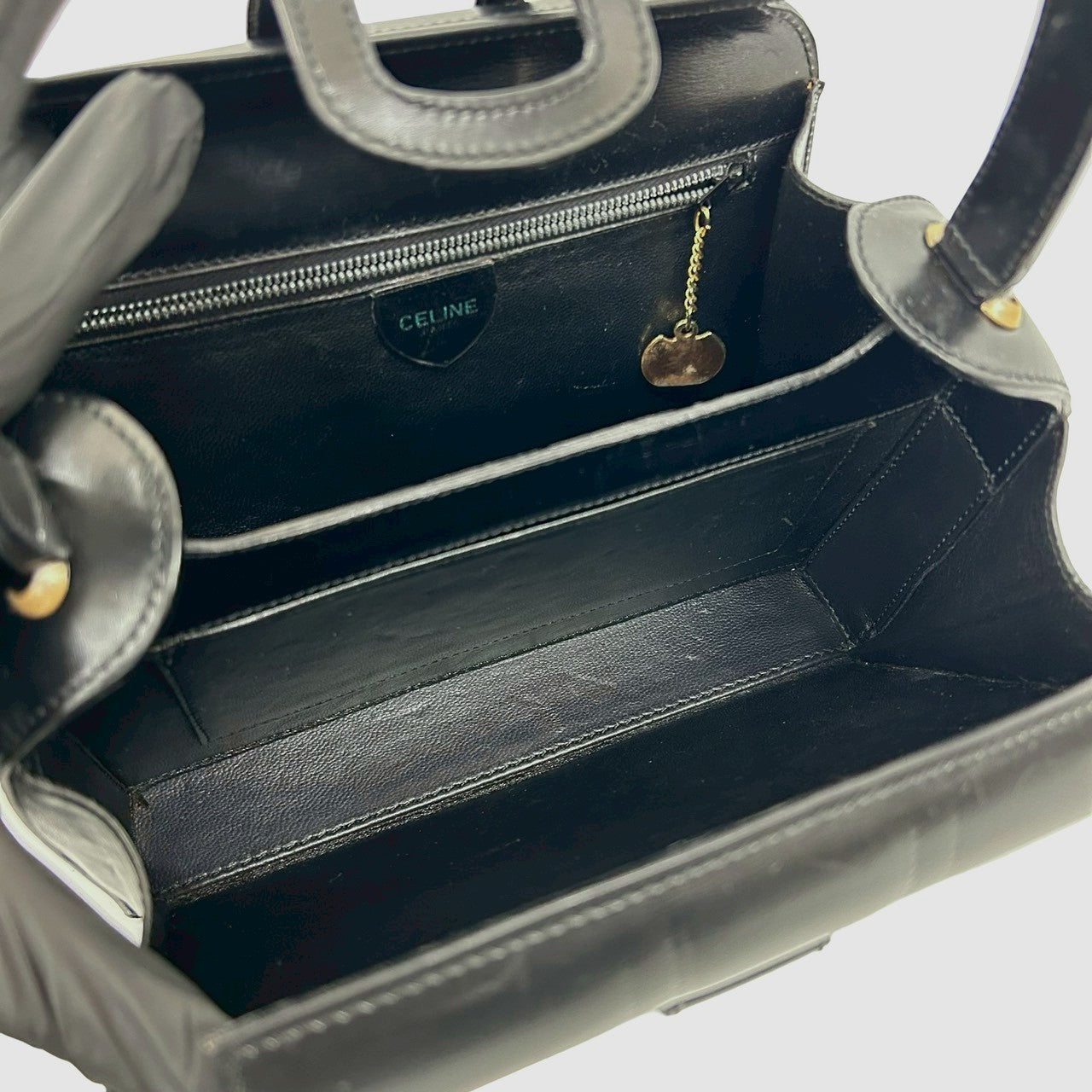 CELINE Handbag leather black