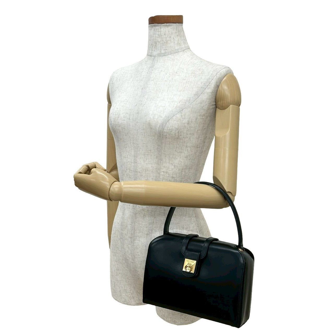 CELINE Handbag leather black