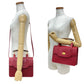 GUCCI Handbag leather Red Bamboo