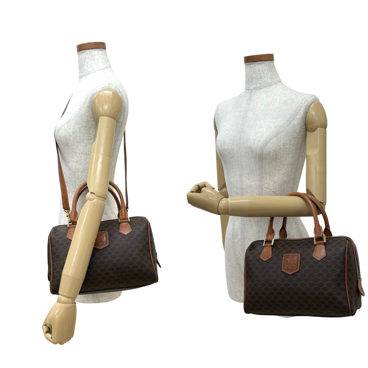 CELINE Shoulder Bag leather Brown