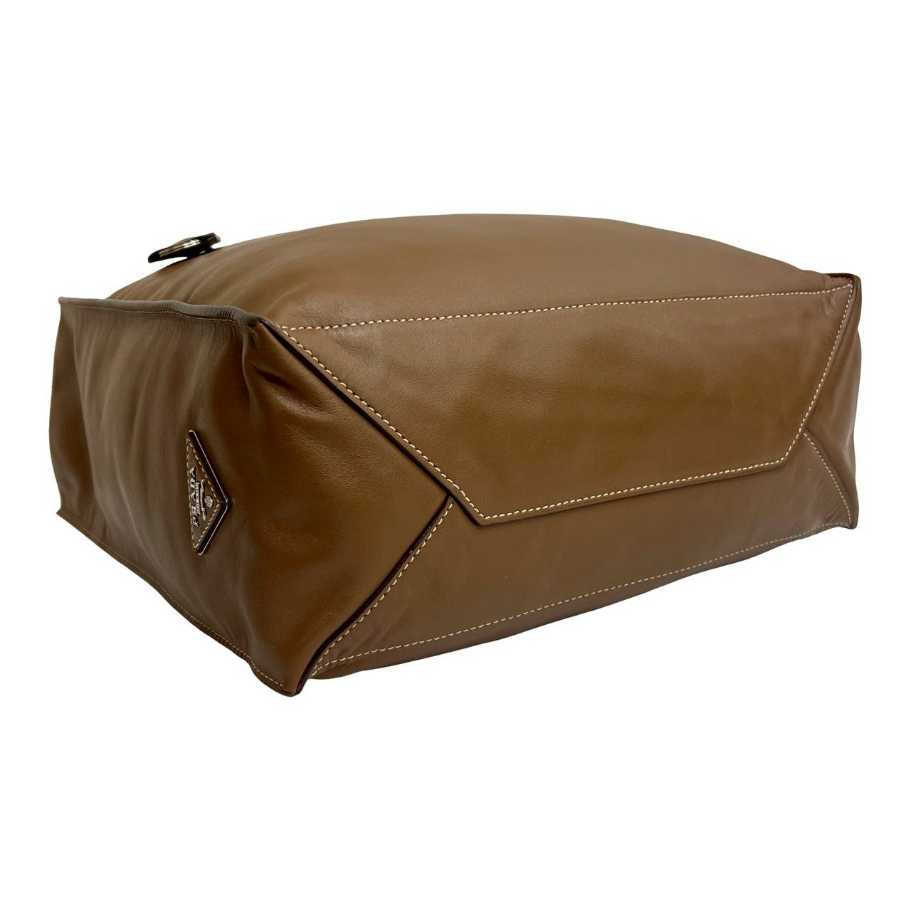 PRADA Tote Bag leather Brown