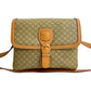 CELINE Shoulder Bag leather beige