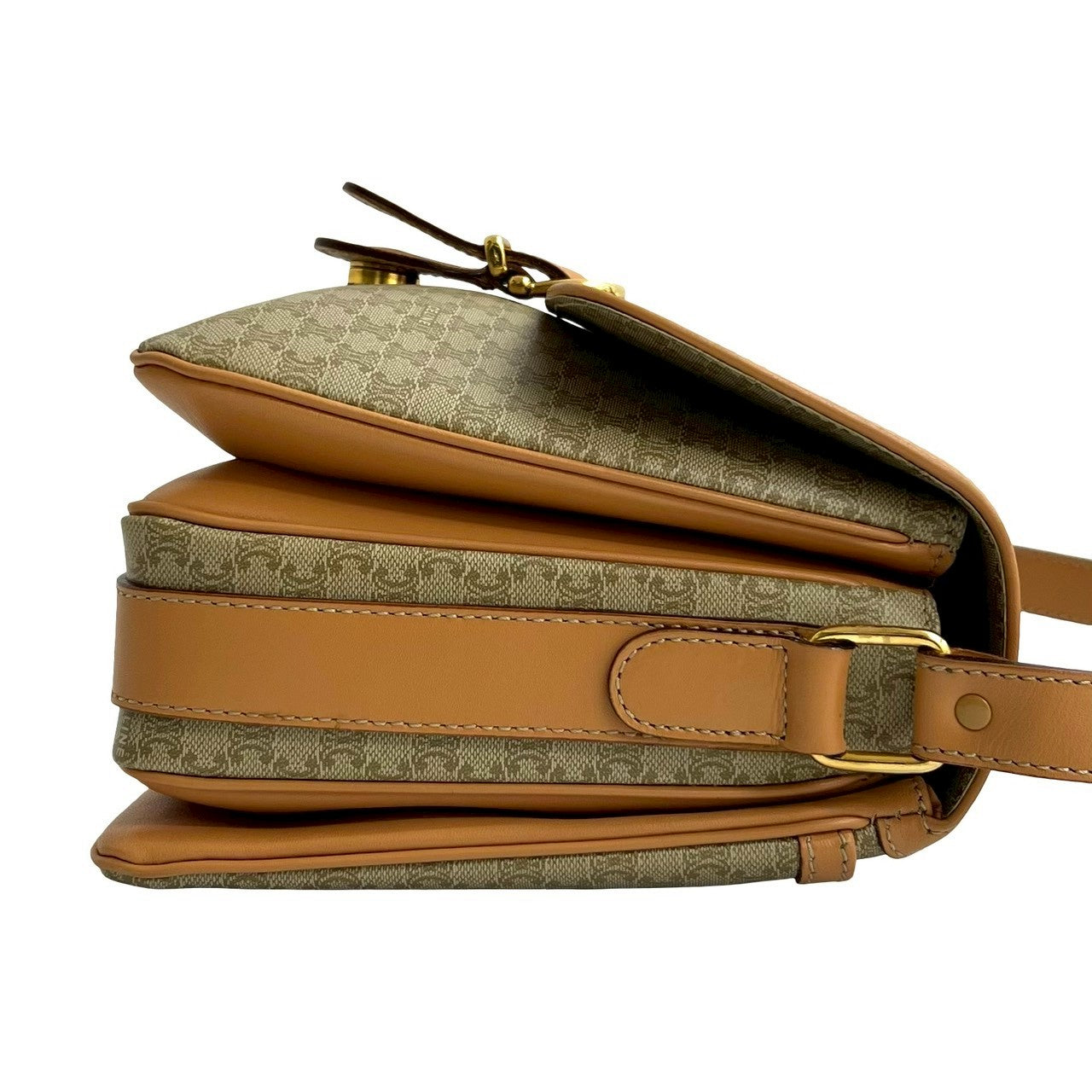 CELINE Shoulder Bag leather beige