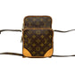 LOUIS VUITTON Shoulder Bag leather Brown Monogram Amazone
