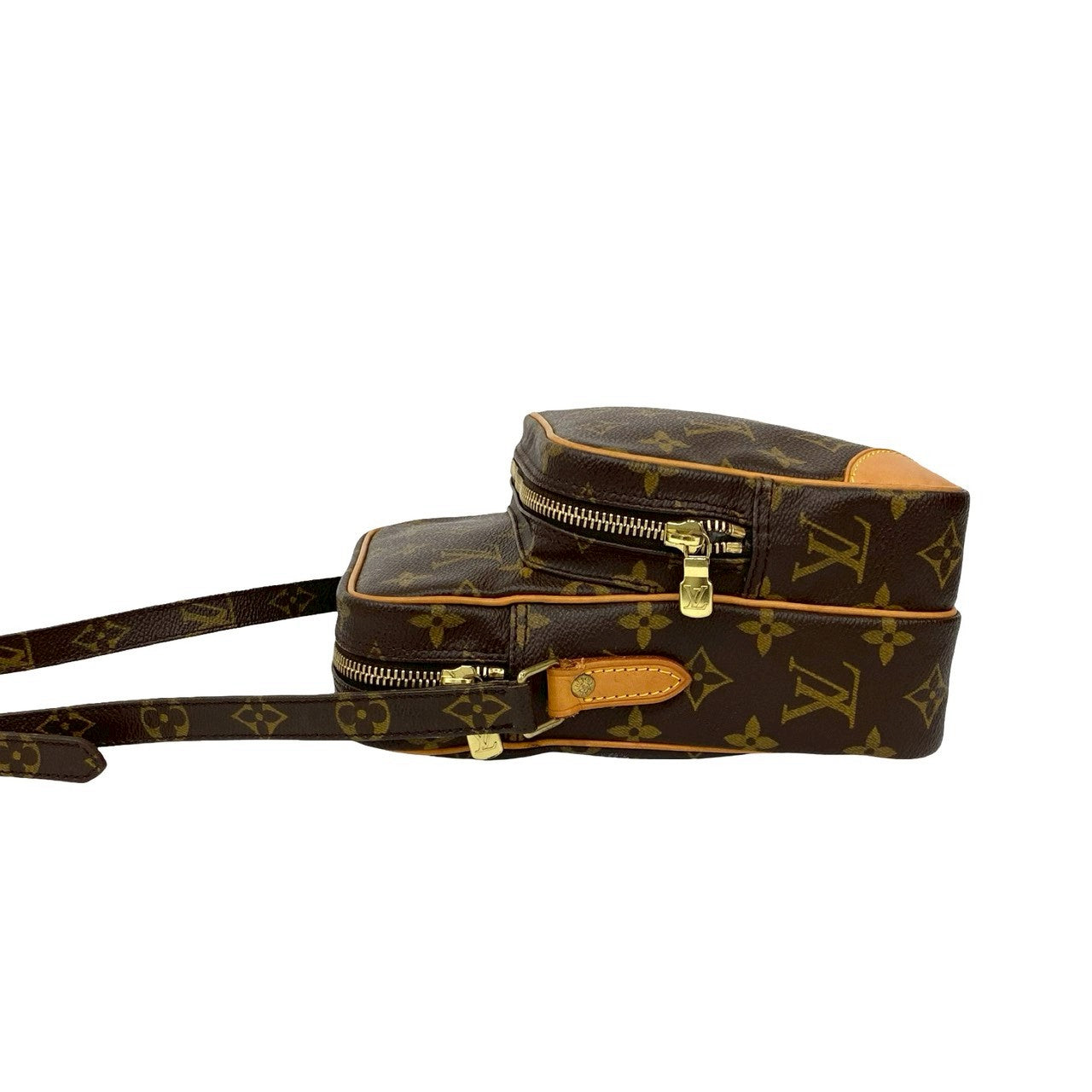 LOUIS VUITTON Shoulder Bag leather Brown Monogram Amazone