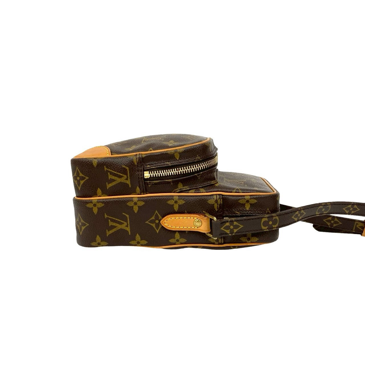 LOUIS VUITTON Shoulder Bag leather Brown Monogram Amazone