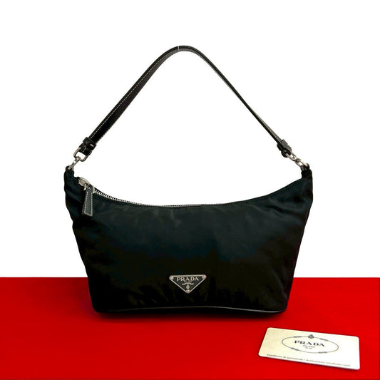 PRADA Handbag Nylon black