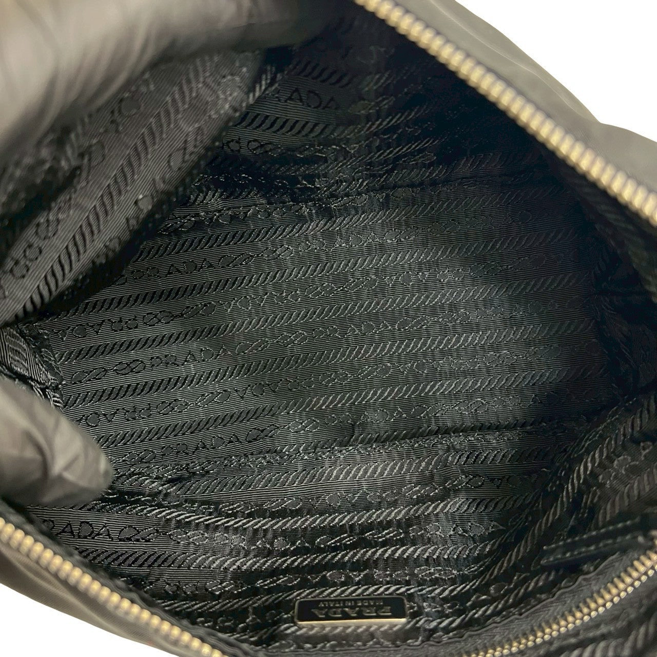 PRADA Handbag Nylon black