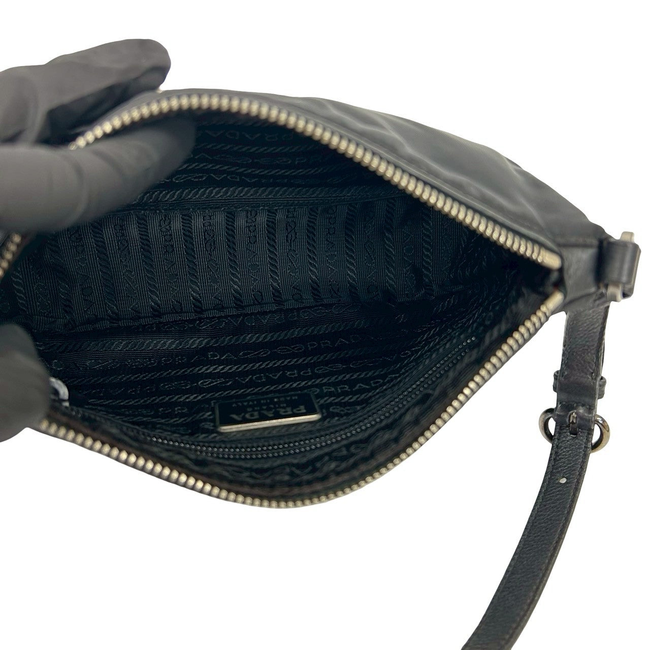 PRADA Handbag Nylon black