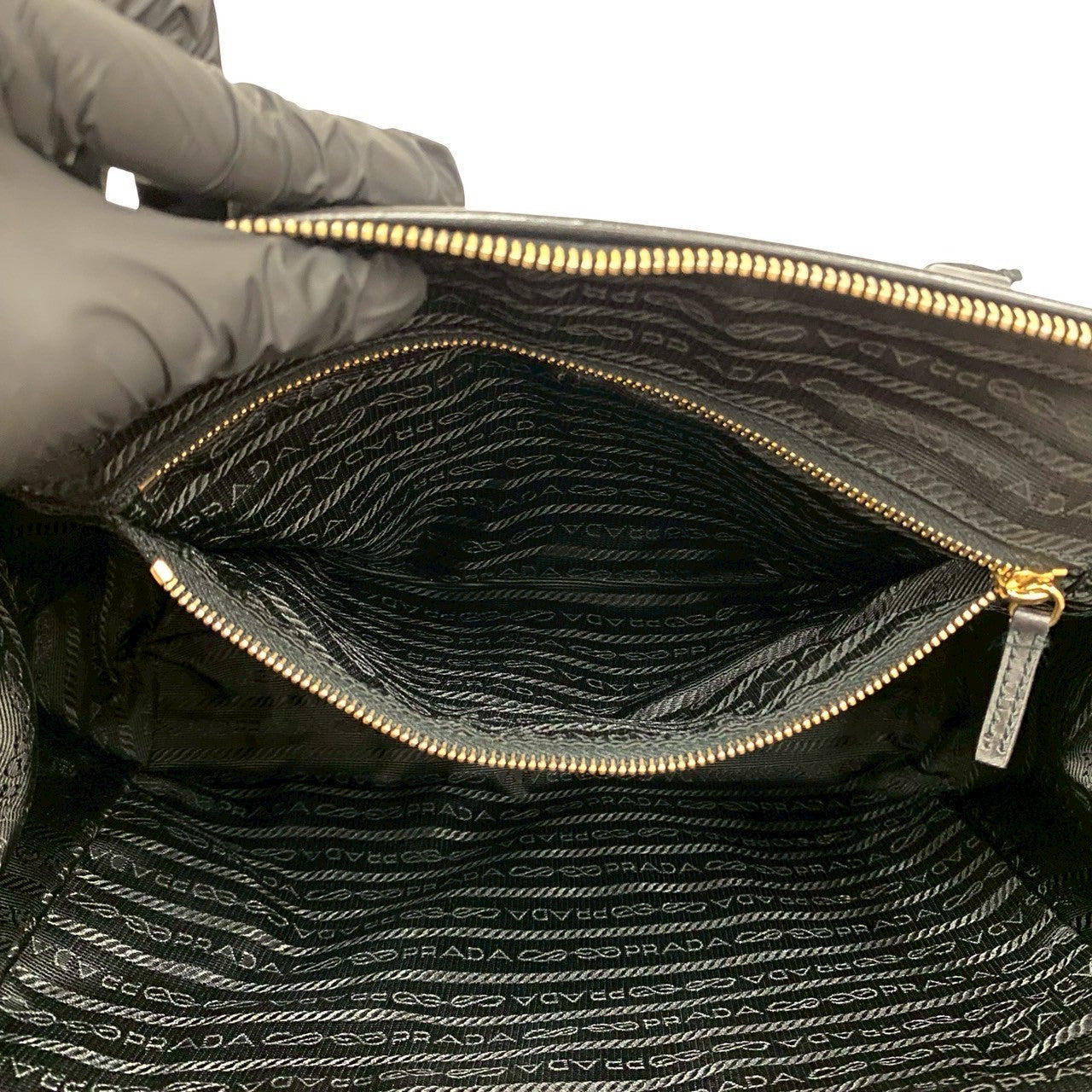 PRADA Handbag Nylon black