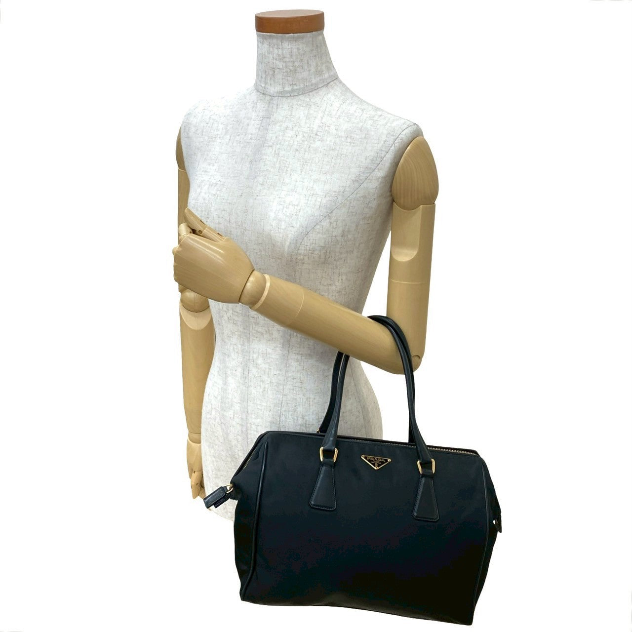 PRADA Handbag Nylon black