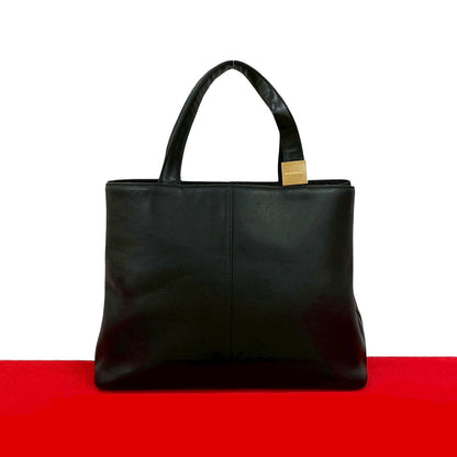 BURBERRY Handbag leather black